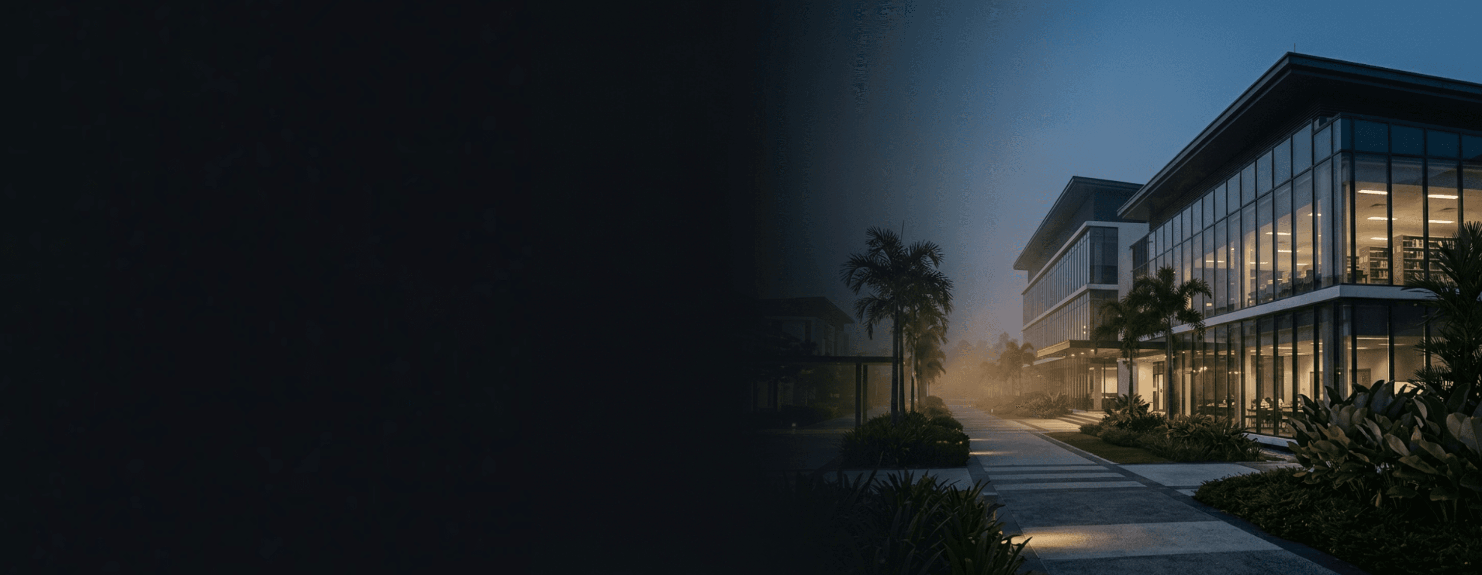 University campus pathway guidance background