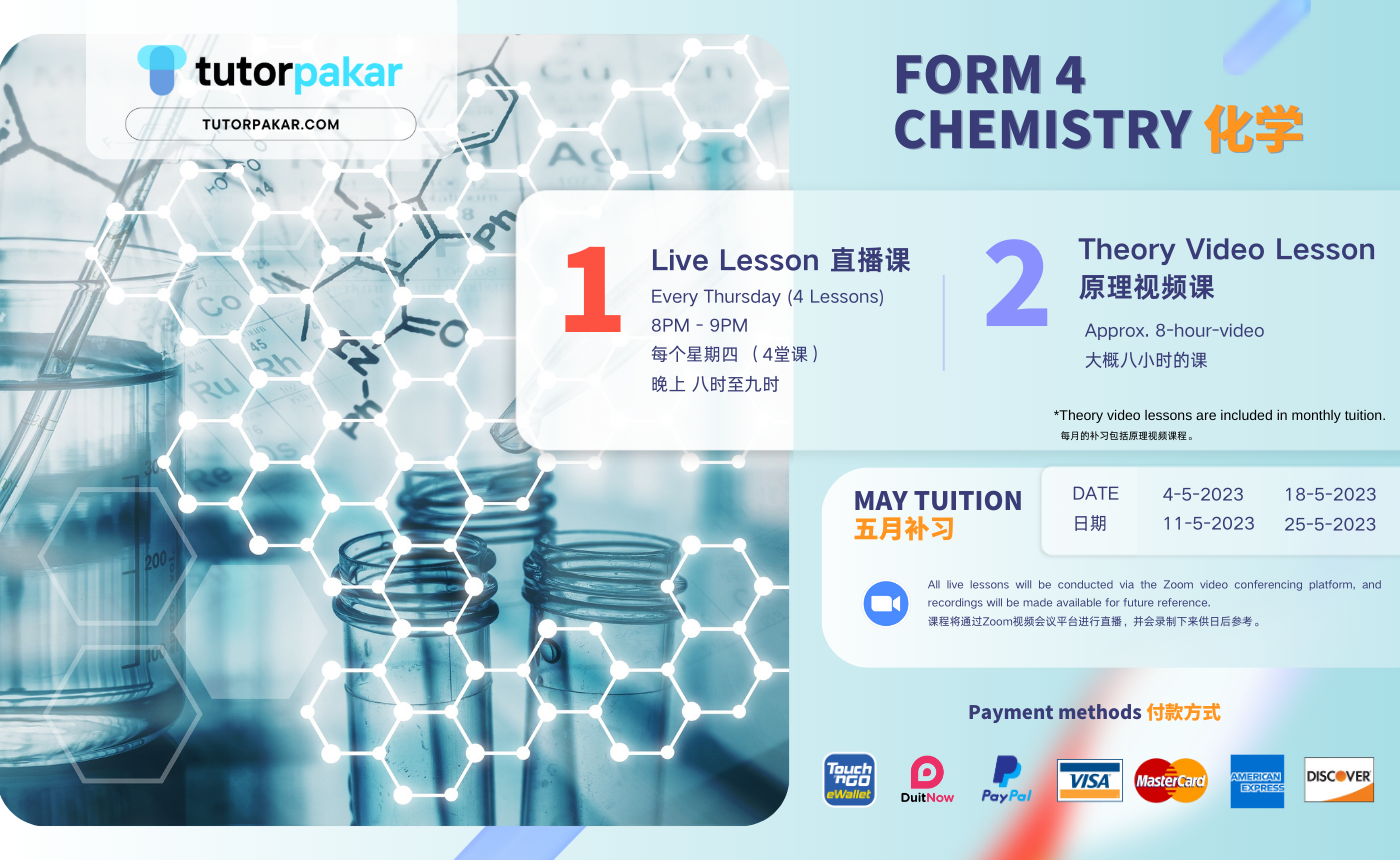 Form 4 Chemistry – May Tuition
