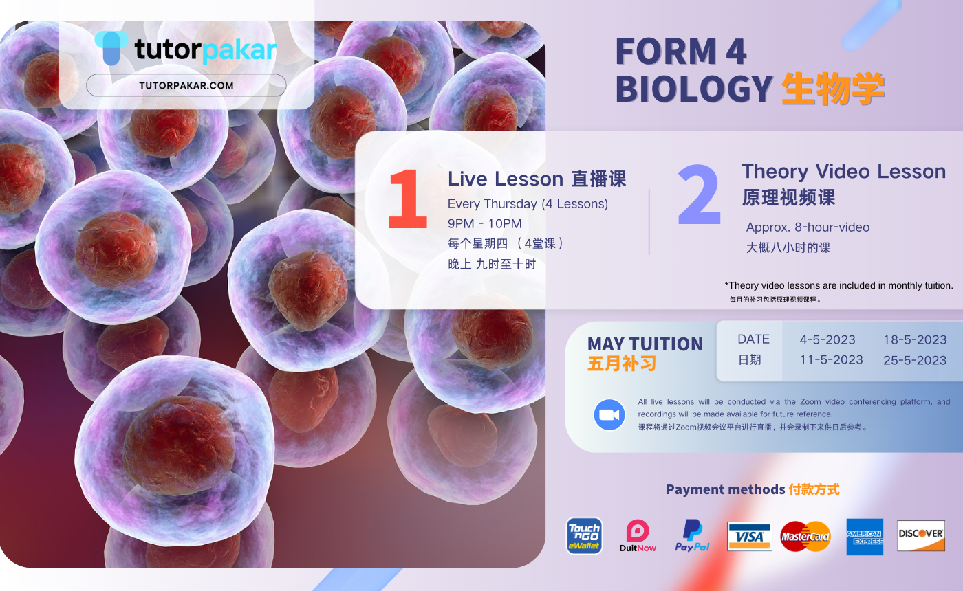 Form 4 Biology – May Tuition